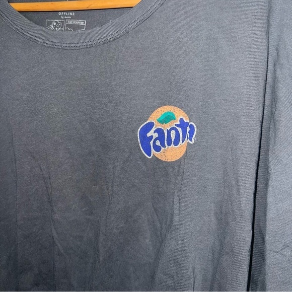 aerie Offline “Fanta” Cropped Shirt Gray Size Medium - Picture 6 of 8